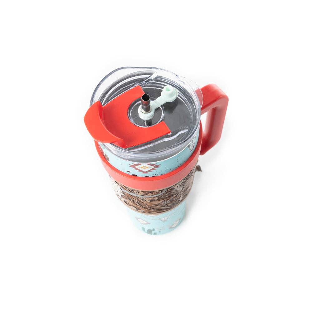 Myra S-12396 Wide Wyoming Tumbler In Sea Blue