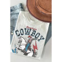 Load image into Gallery viewer, Amused By Blue American Cowboy Tee in Vintage White MB1489
