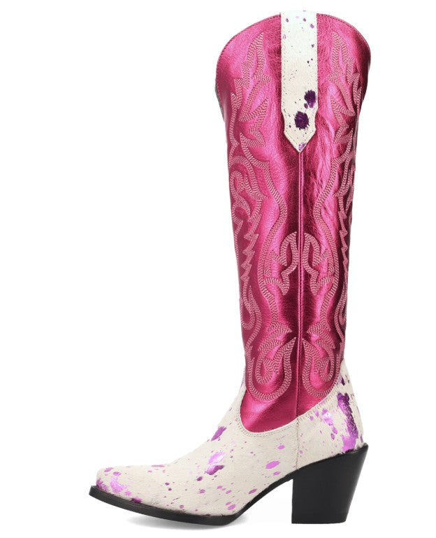 Dingo DI2375 Take No Bull in Fuchisa Ladies Cowboy Booots