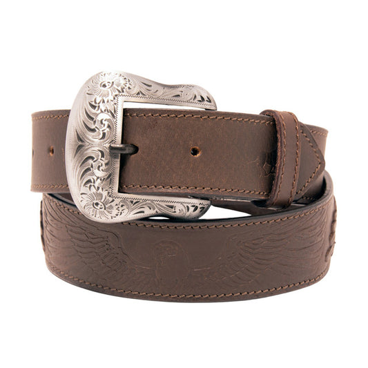 Western Express XM3300-BR06S in Brown Eagle Top Grain Leather Belt
