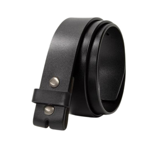 Western Express XM0100-BK Genuine Leather Snap Belt in Black