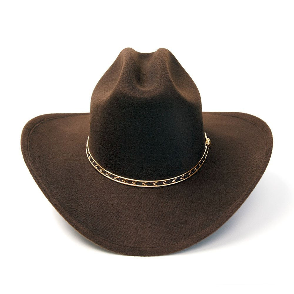 Western Express BFF25 Brown Cattleman Cowboy Hat For Larger Heads