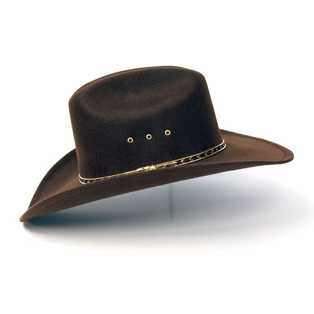 Western Express BFF25 Brown Cattleman Cowboy Hat For Larger Heads