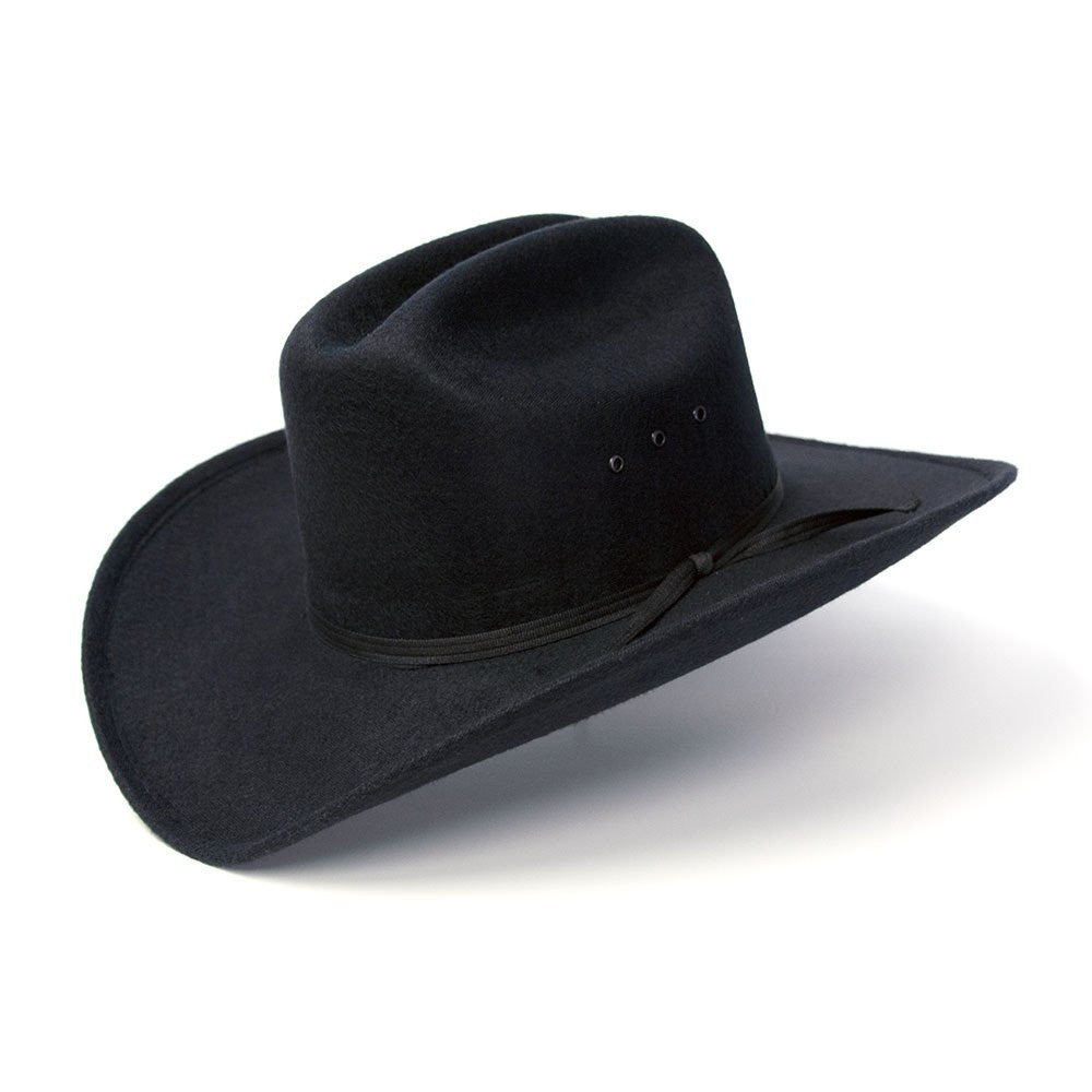 Western Express BFF269 Black Cattleman Faux Felt Cowboy Hat