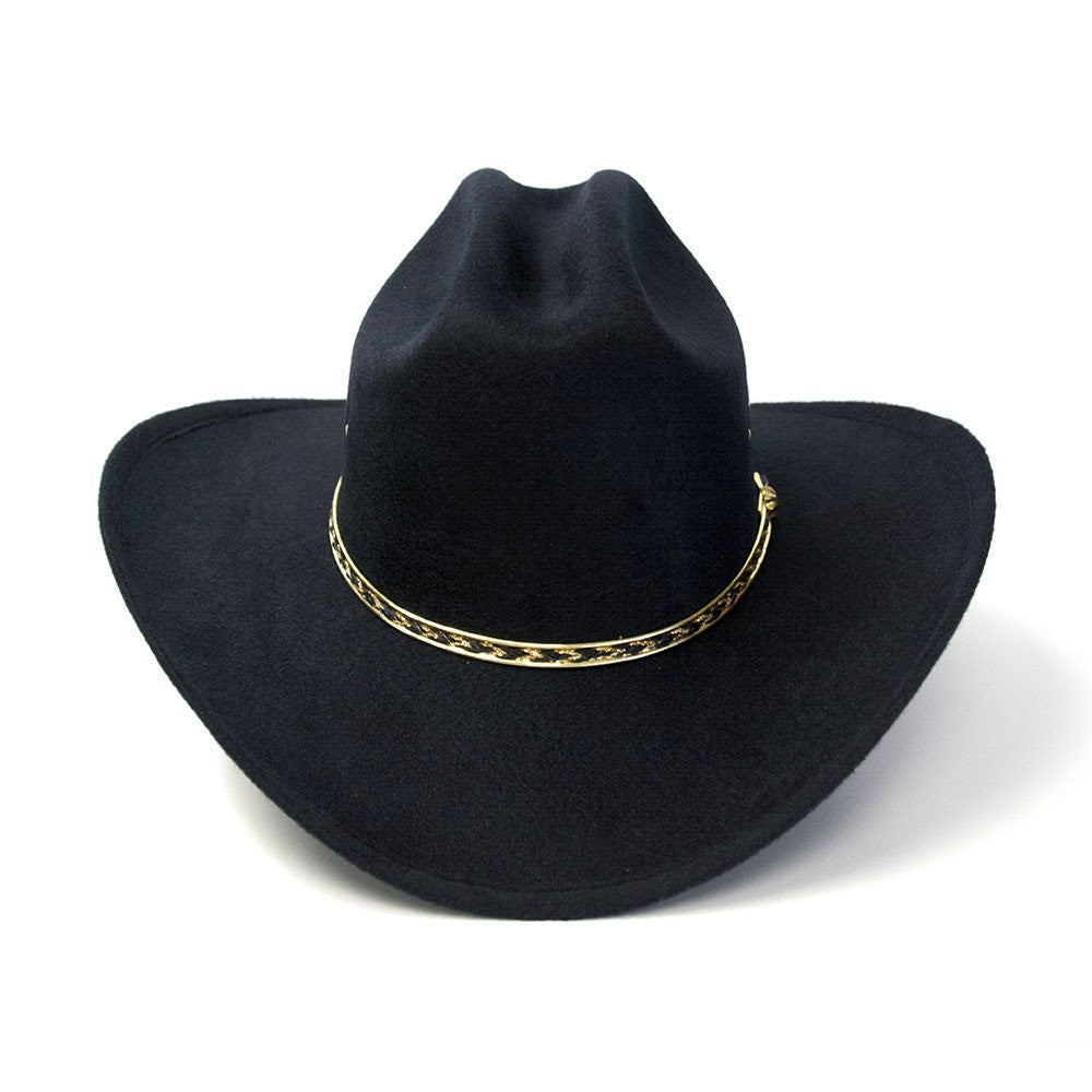 Western Express BFF25 Black Cattleman Cowboy Hat For Larger Heads