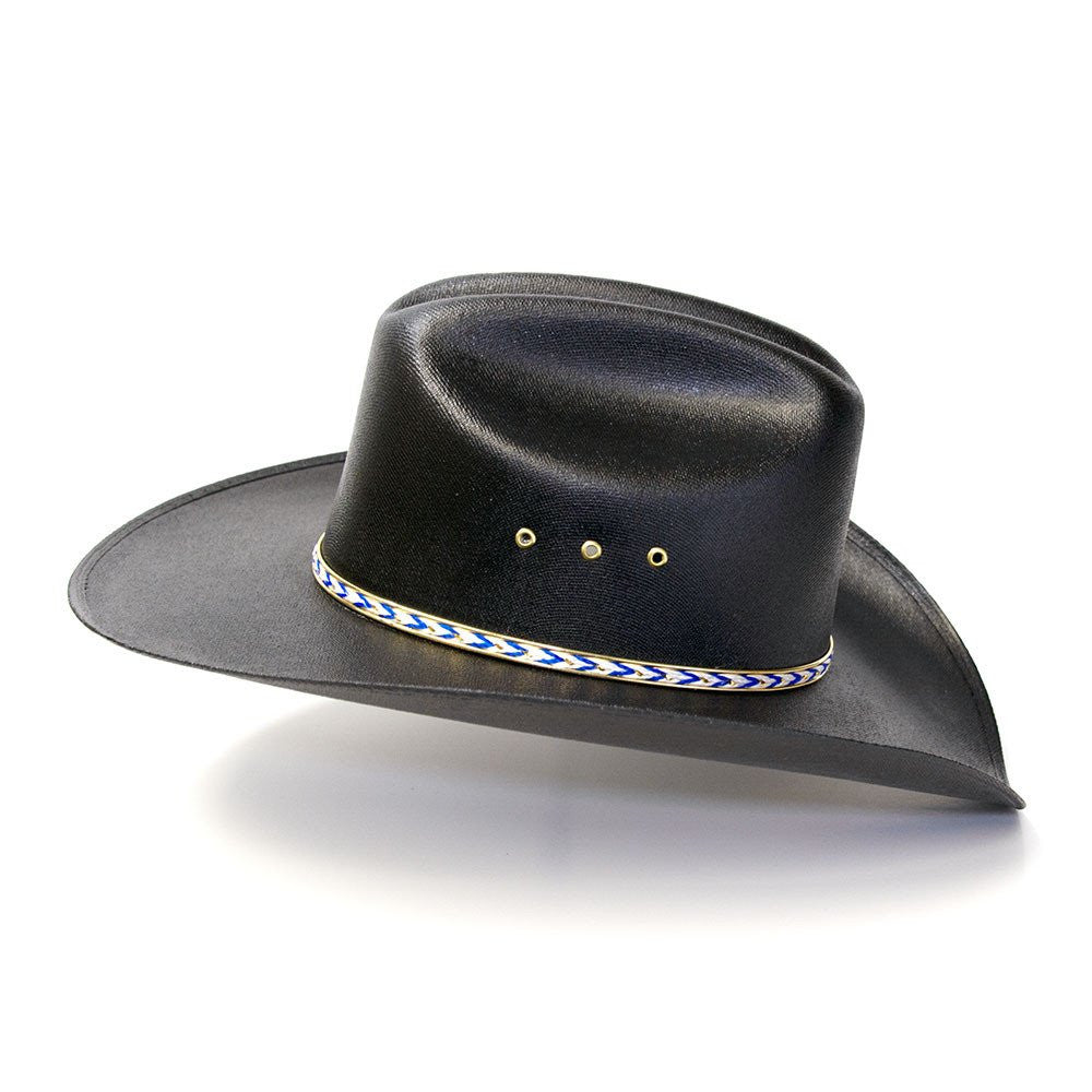 Western Express CA-BLK-E Black Straw Western Cattleman Hat