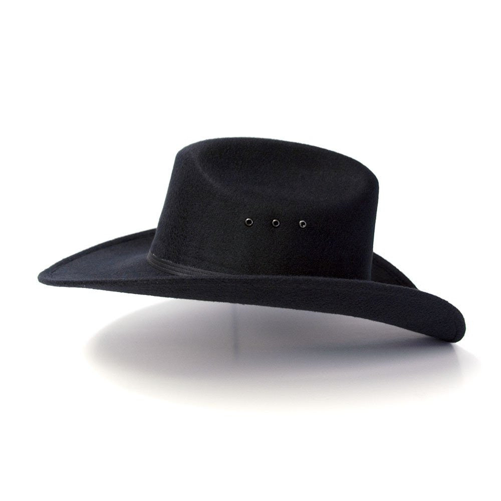 Western Express BFF269 Black Cattleman Faux Felt Cowboy Hat