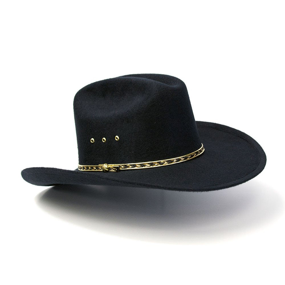 Western Express BFF25 Black Cattleman Cowboy Hat For Larger Heads