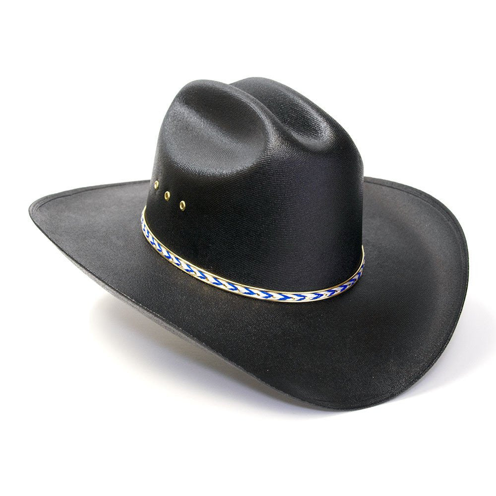 Western Express CA-BLK-E Black Straw Western Cattleman Hat