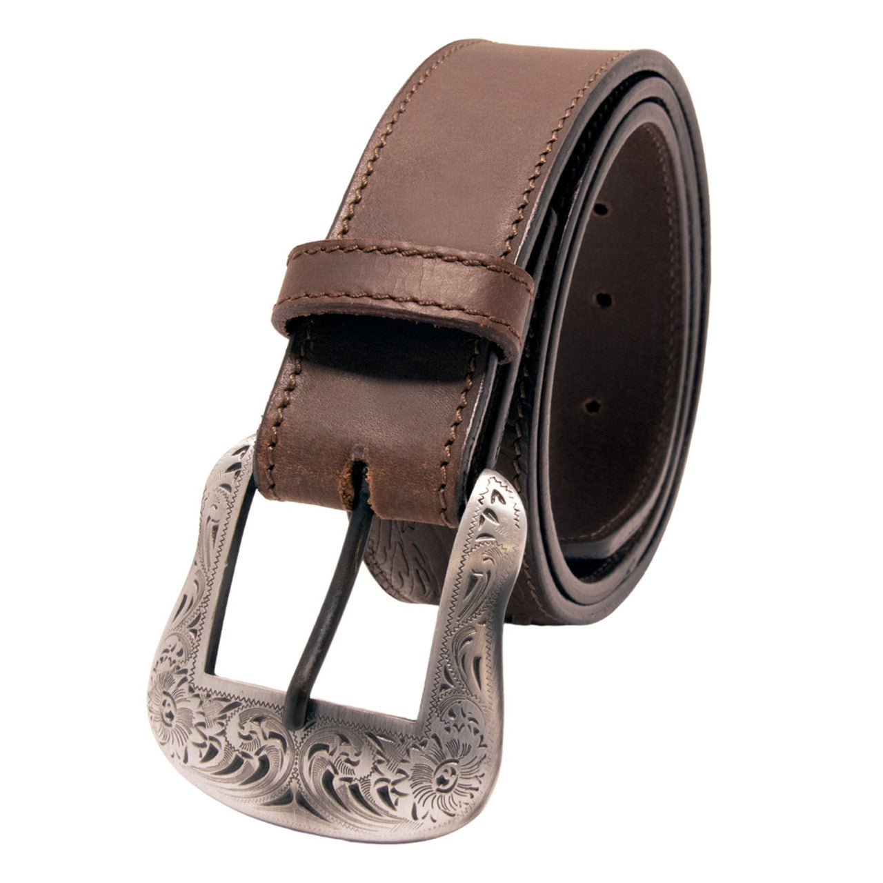 Western Express XM3300-BR06S in Brown Eagle Top Grain Leather Belt