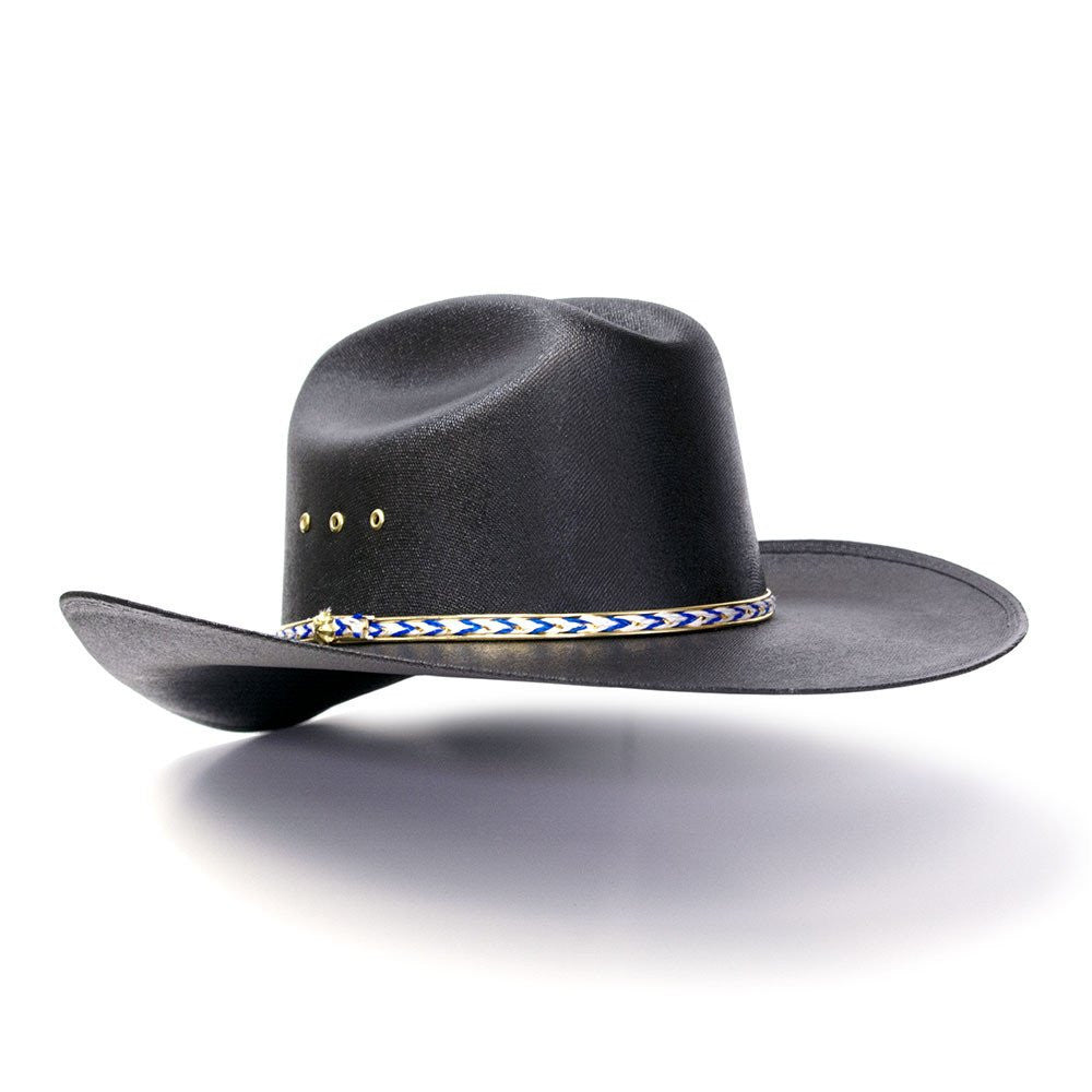 Western Express CA-BLK-E Black Straw Western Cattleman Hat
