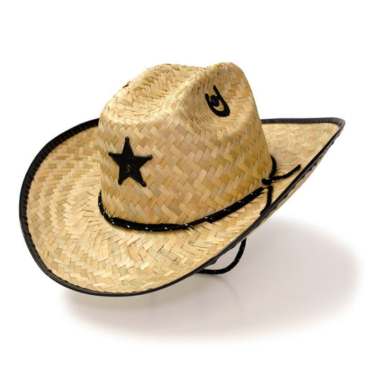 Western Express JJ-5 Palm Straw Hat Sheriff Black