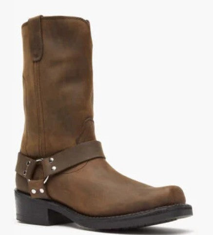 Durango Men's Harness Biker Boots DB594 in Distressed Brown