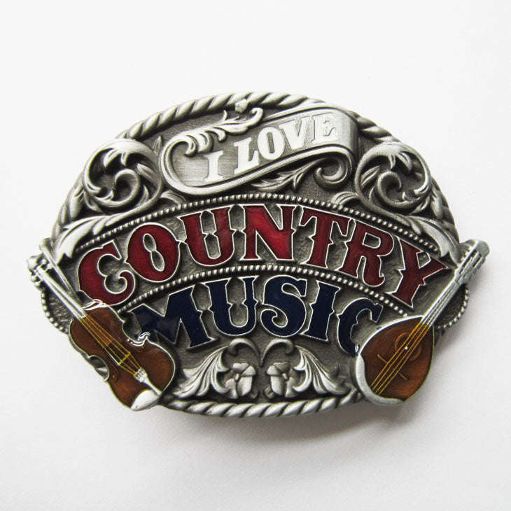 Buckle I Love Country Music MU096