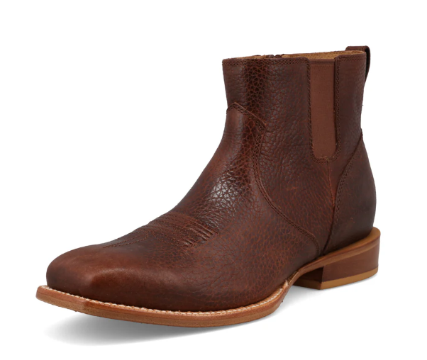 Twisted X Mens Western Ankle Boots MXTL019 in Nutmeg