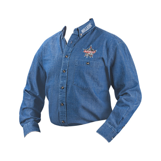 Bullhide PBR Western Shirt in Demin WS-09