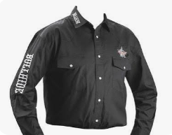 Bullhide PBR Western Shirt in Black WS-10