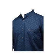 Load image into Gallery viewer, Bullhide Western Shirt in Blue Diamond WS-14
