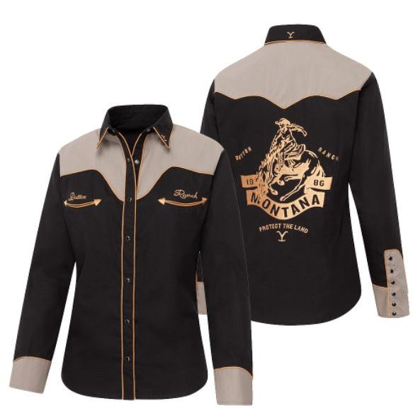 Stars & Stripes Official Yellowstone Cowgirl Blouse