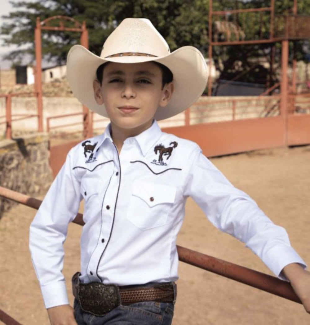 Boys cowboy clearance shirt