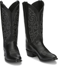 Load image into Gallery viewer, Justin Boots 1409 Buck Black Mens Cowboy Boots
