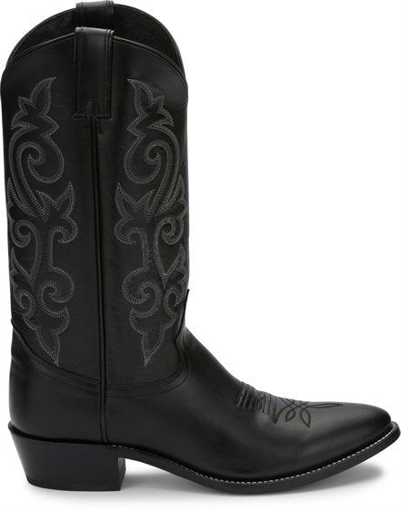Justin Boots 1409 Buck Black Mens Cowboy Boots