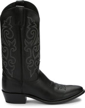 Load image into Gallery viewer, Justin Boots 1409 Buck Black Mens Cowboy Boots
