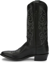 Load image into Gallery viewer, Justin Boots 1409 Buck Black Mens Cowboy Boots
