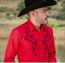 Load image into Gallery viewer, Rangers Hojas 140CA01 Western Shirt Red

