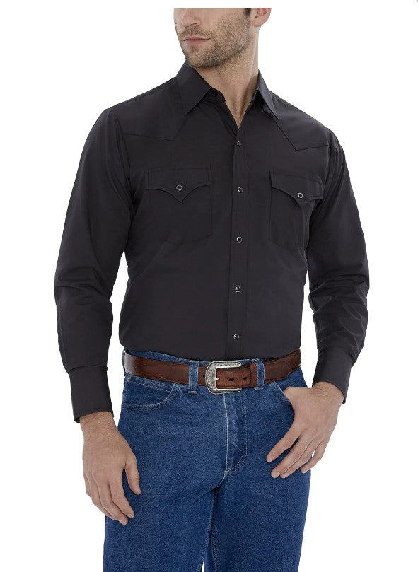 Ely & Walker Classic Black Western Shirt 15201905-89