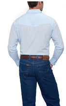 Load image into Gallery viewer, Ely &amp; Walker Long Sleeve Solid Tone on Tone Light Blue Western Shirt 15201934-82
