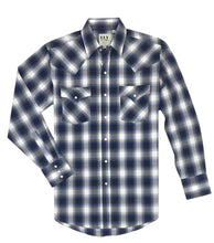 Load image into Gallery viewer, Ely &amp; Walker Men&#39;s Long Sleeve Plaid Shirt Blue 15202907-Blue-C
