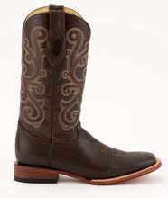 Load image into Gallery viewer, Ferrini Mens French F Calf 1529309 Handcrafted Chocolate Cowboy Boots
