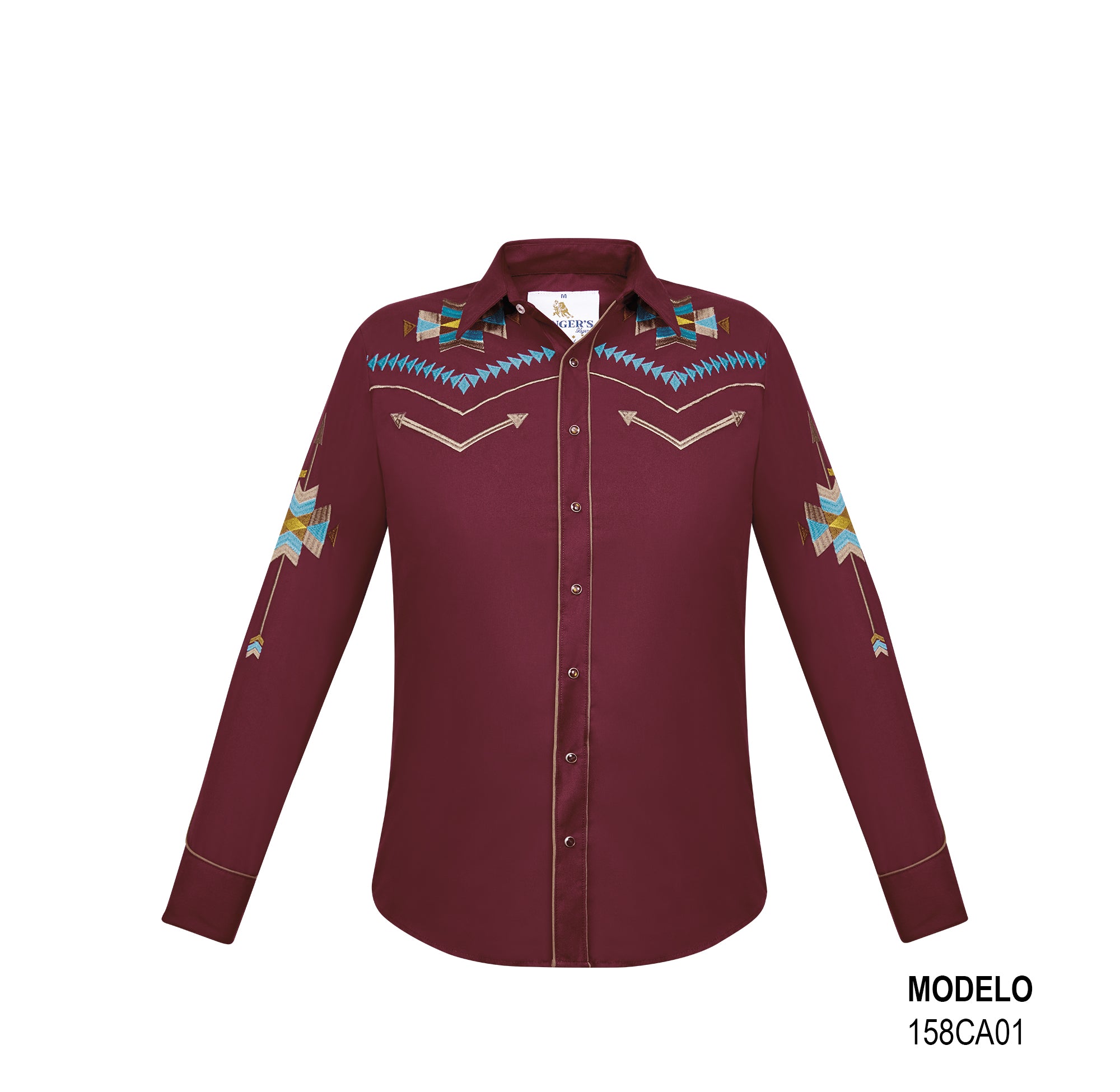 Rangers Aztec 158CA01 Burgundy – Wild Wild Western Wear