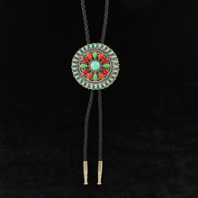 Load image into Gallery viewer, Double S Sunburst Bolo Tie 22106
