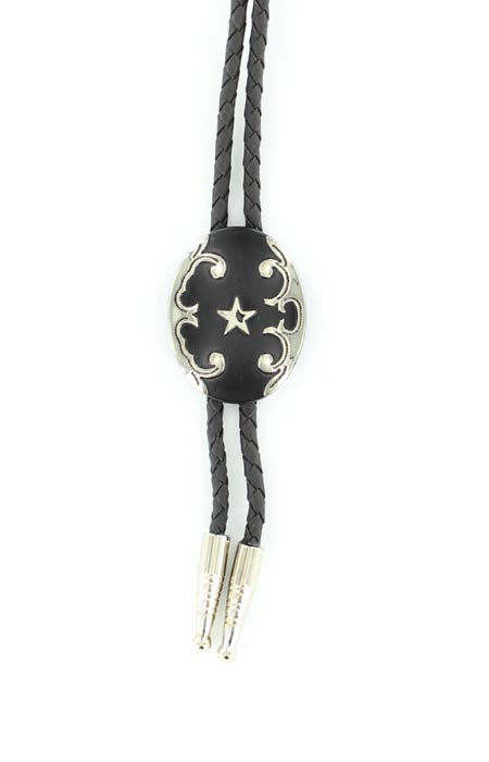 M&F Bolo Black Oval With Star 22744