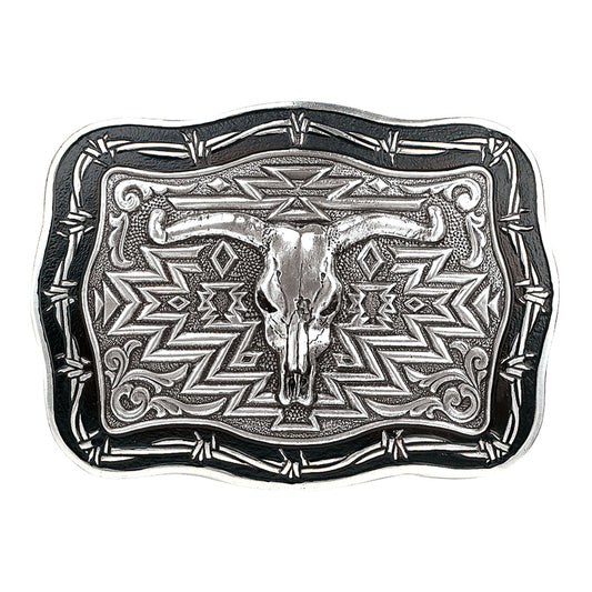 M&F Crumrine Vintage Steer Skull Buckle 38026