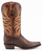 Load image into Gallery viewer, Ferrini Ladies Fuego 8106103 Handcrafted Multi tone Brown Cowboy Boots
