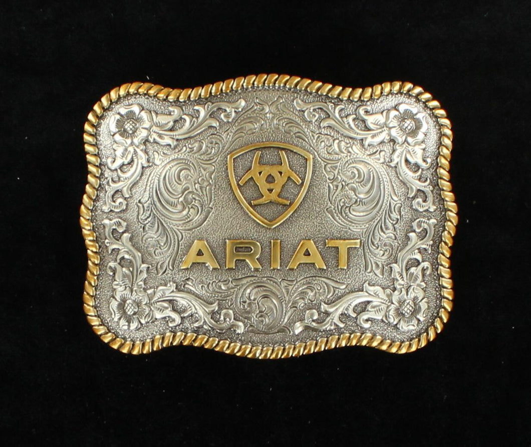 M&F Ariat Rectangle Rope Edge Buckle A37007