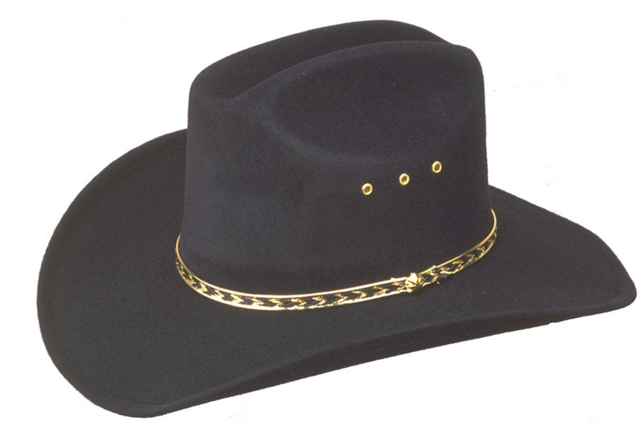 Western Express BFF25 Black Cattleman Cowboy Hat For Larger Heads