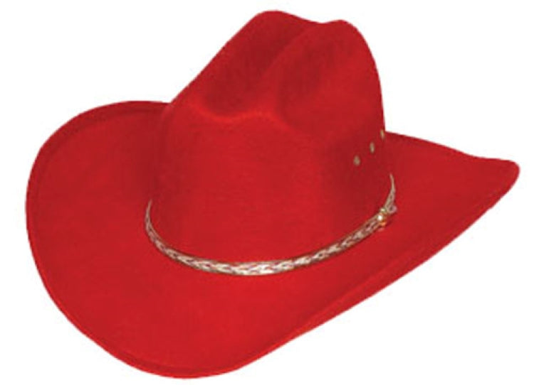 BFF26 Red Cattleman Cowboy Hat