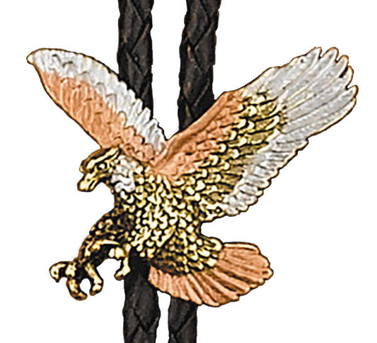 Bolo BT-23 Tricolor Eagle Bolo Tie Made in the USA