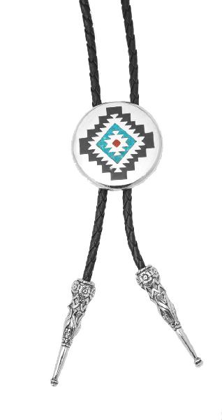 BT-250 Aztec Design Bolo Tie