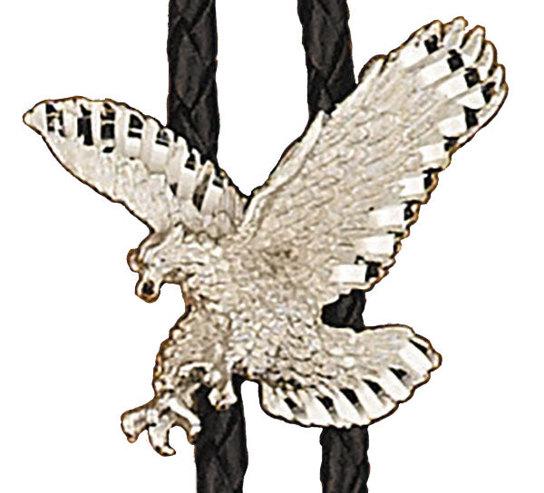 Western Express Eagle Shaped Bolo Tie BT-27-S Silver