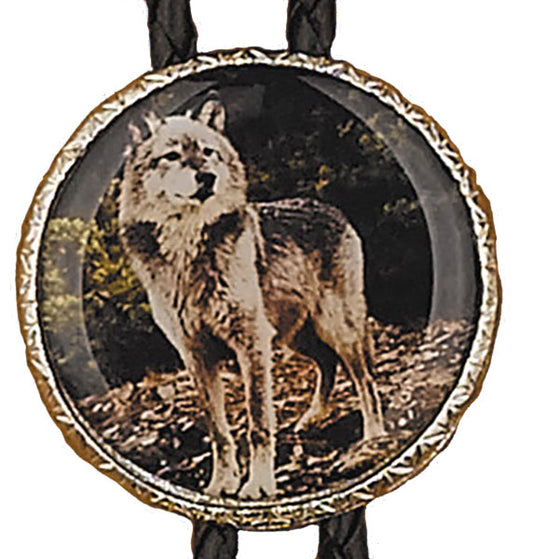 Western Express BT-4 Wolf Bolo Tie