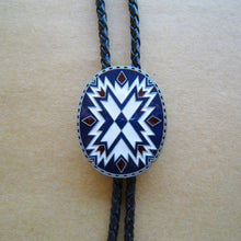 Load image into Gallery viewer, American Southwest Pattern Bolo Tie BTWT117
