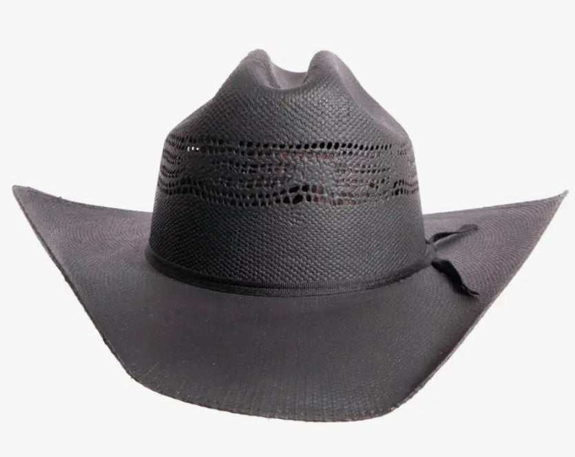 Bozeman Black Straw Cattleman Cowboy Hat