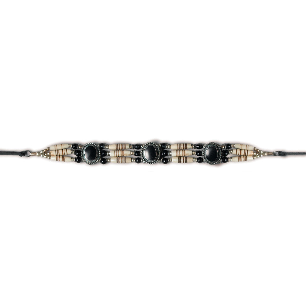 CN-012 Genuine Bone Choker Necklace or Hatband