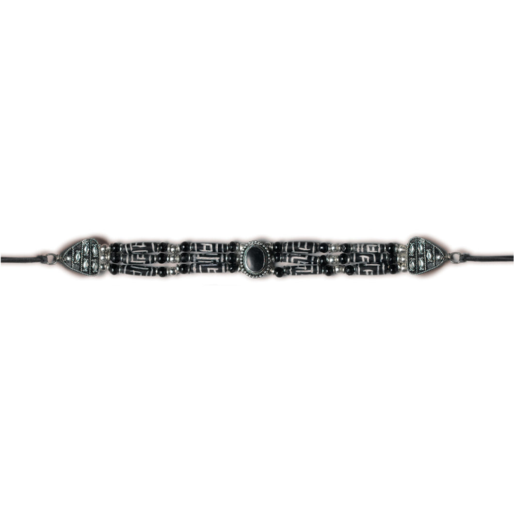 CN-013 Genuine Bone Choker Necklace or Hatband