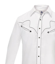 Load image into Gallery viewer, Rangers Desierto 010CA01 Western Shirt White
